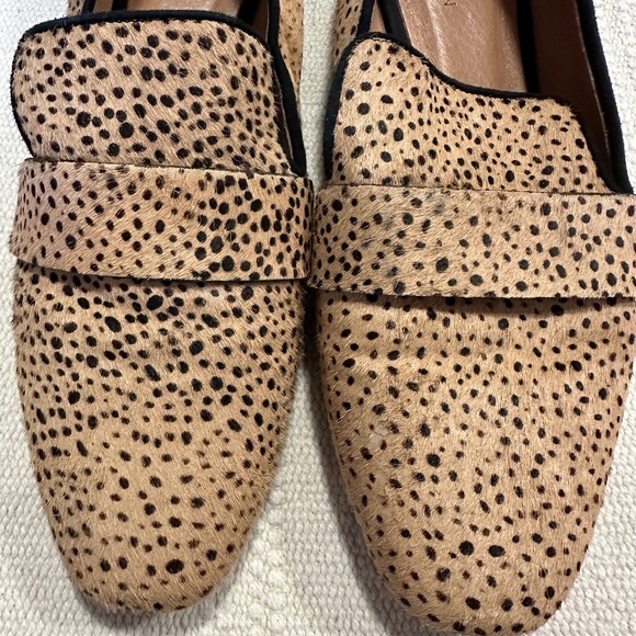 CASLON Loafers Real Fur Cheetah Polka Dots Animal  Women Size 8.5 - Picture 7 of 7
